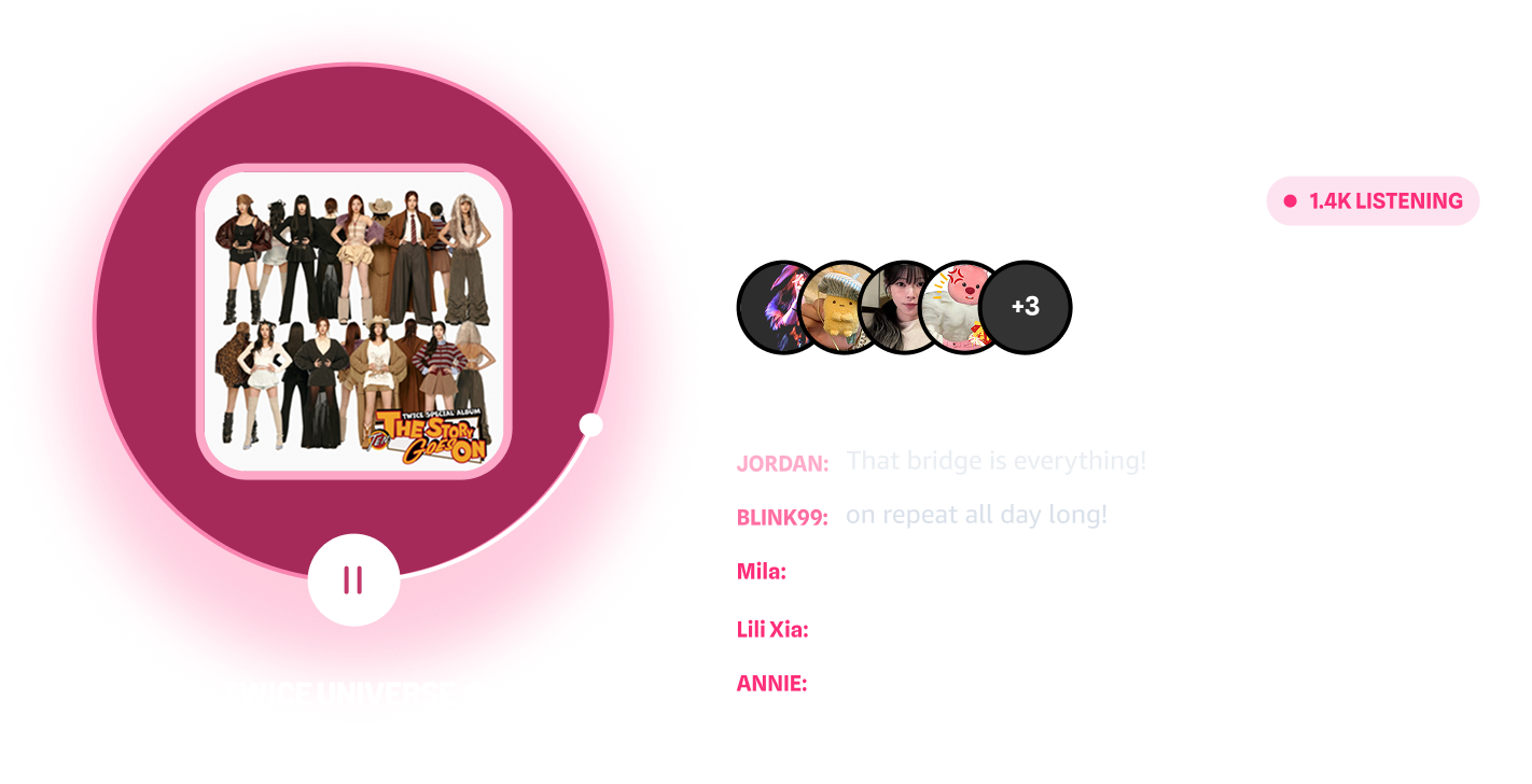 Listening Party — shared listening room