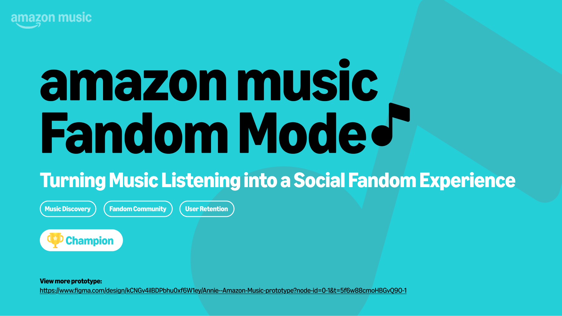 Amazon Music Fandom Mode product experience