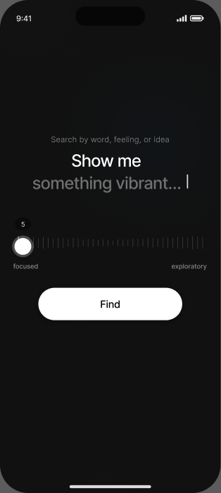 Mobile natural language discovery interface