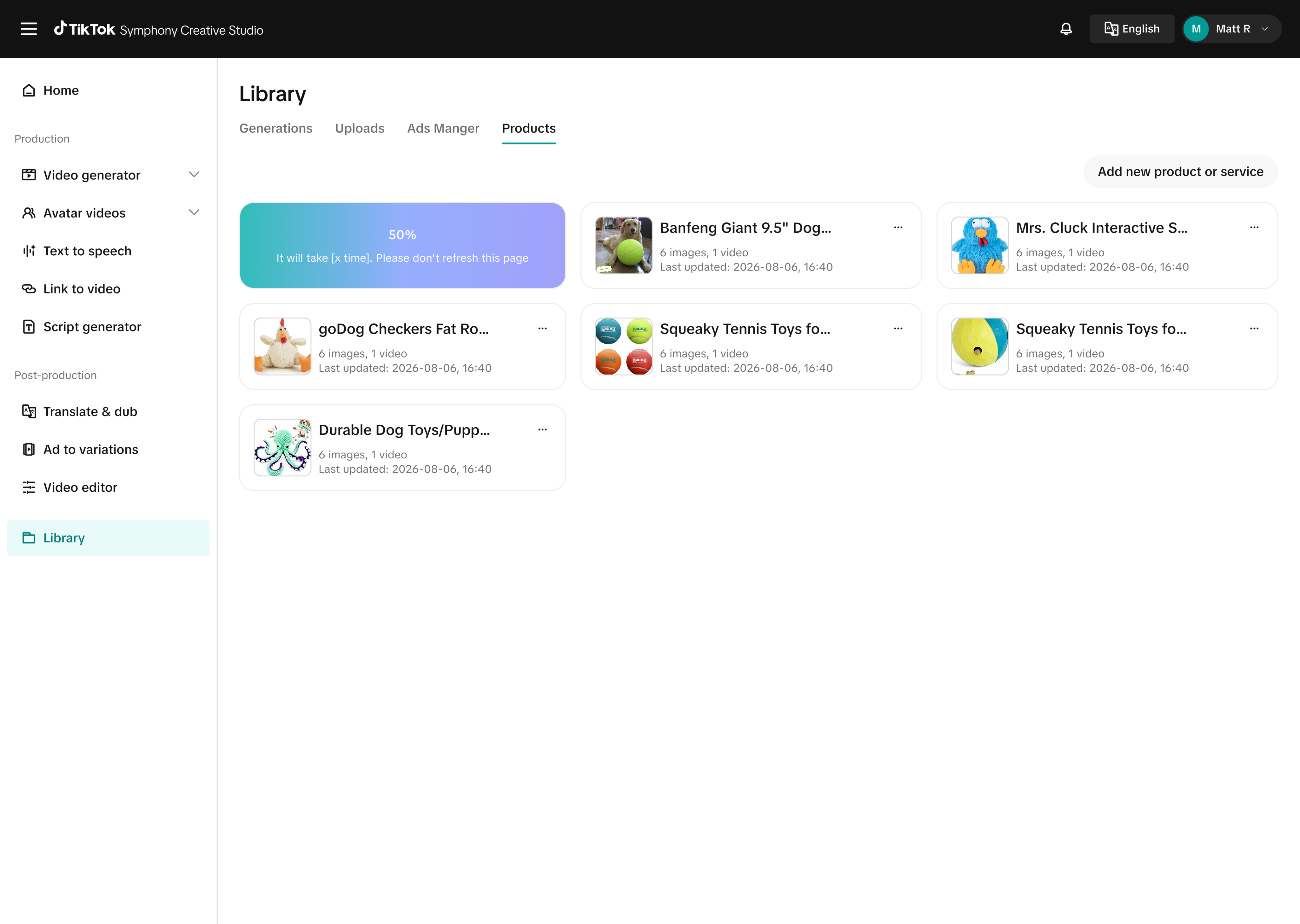 Connect workflow, screen three