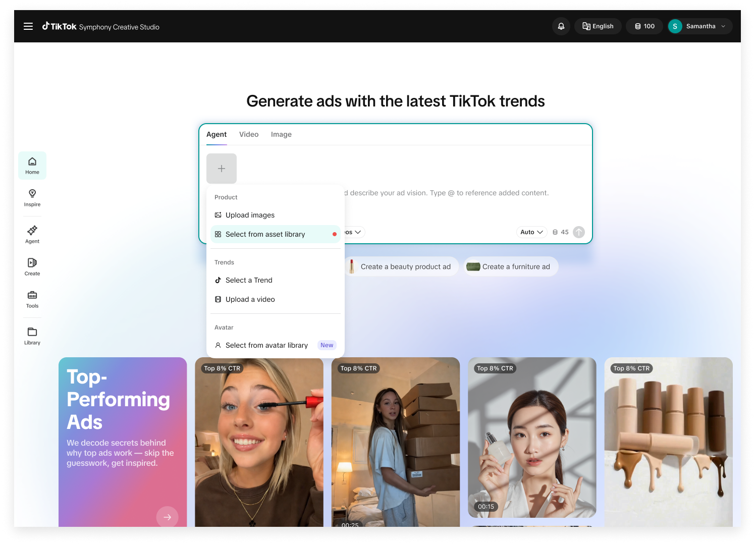 Generate workflow, screen one