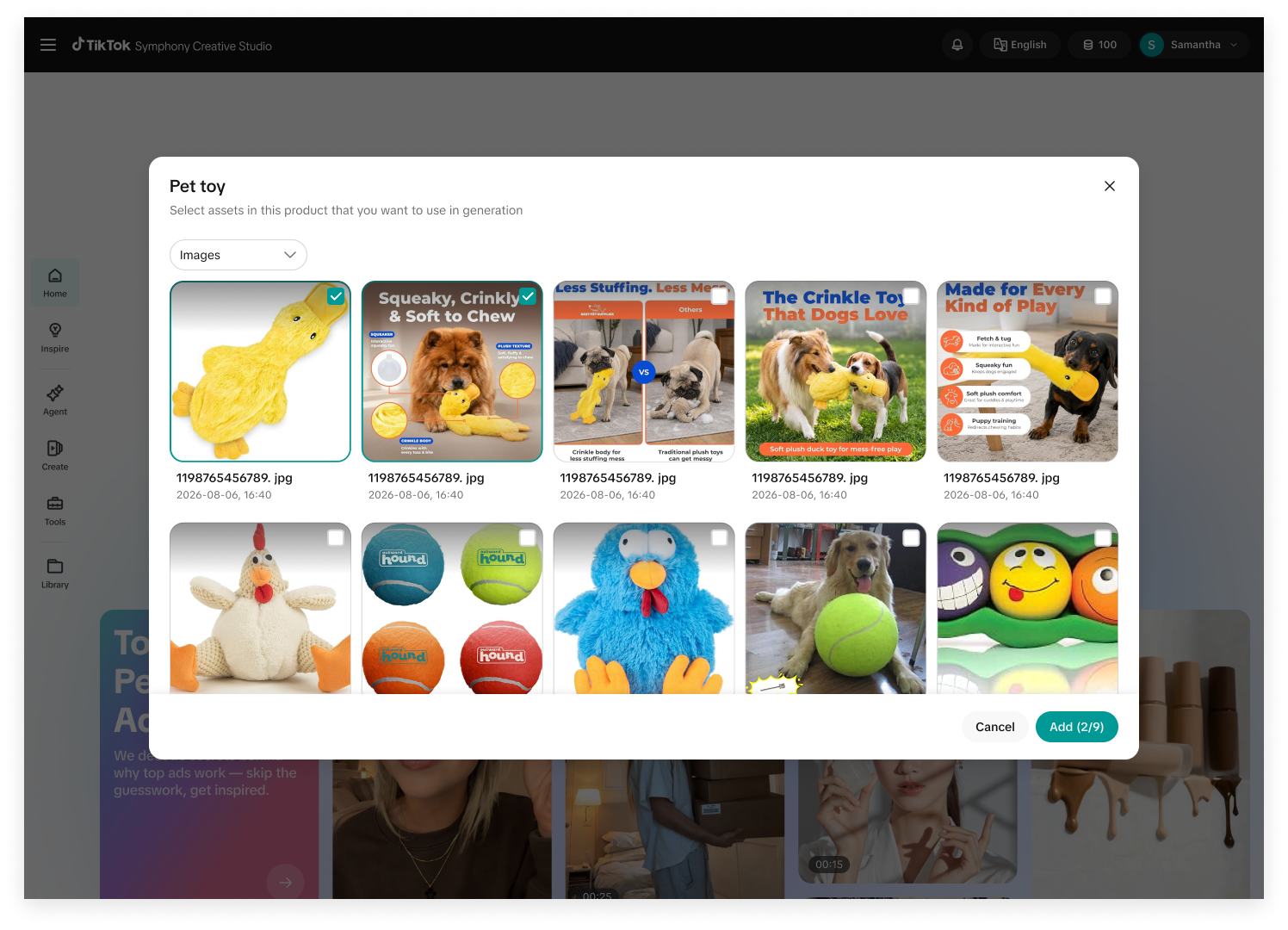 Generate workflow, screen three