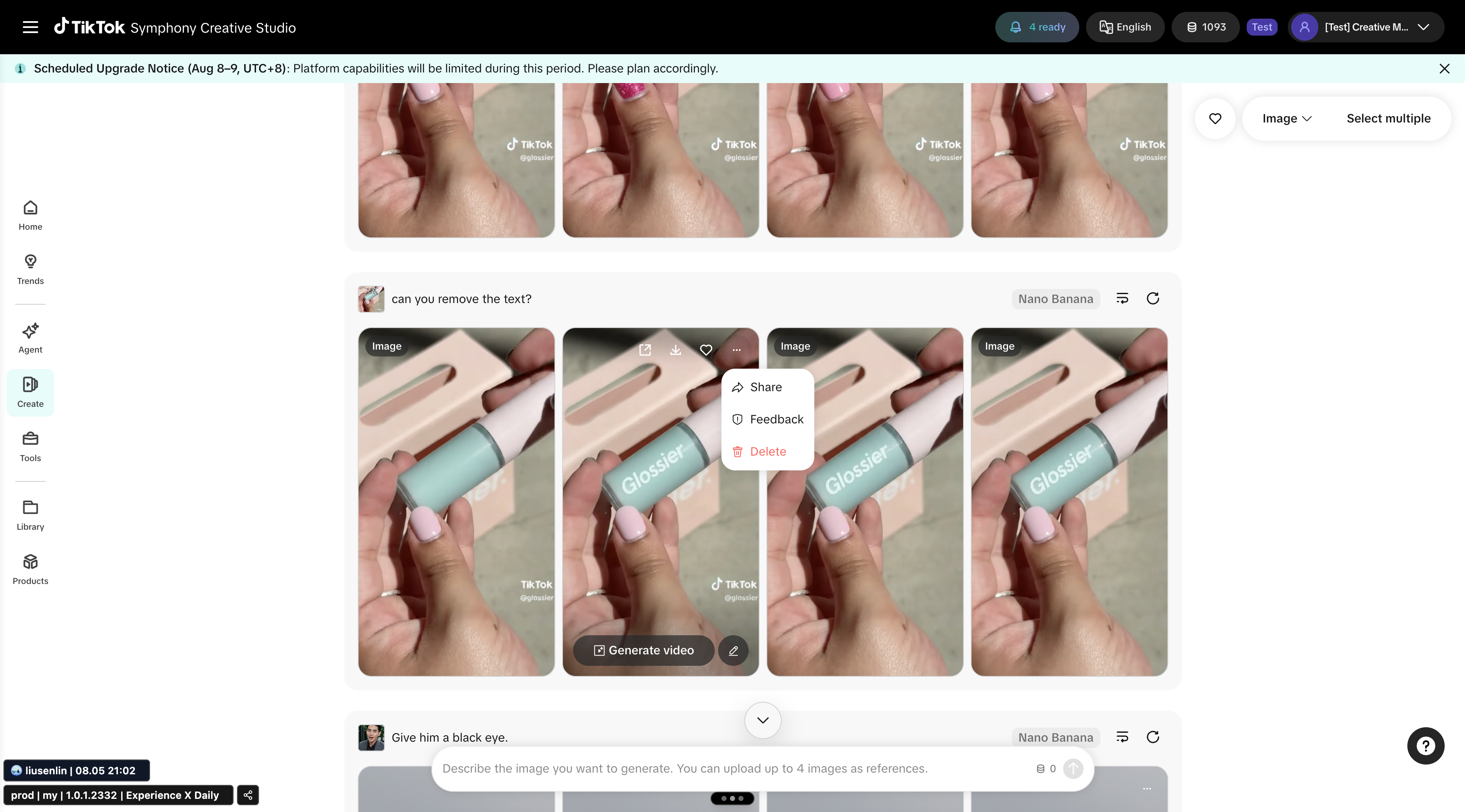 Store workflow, screen two