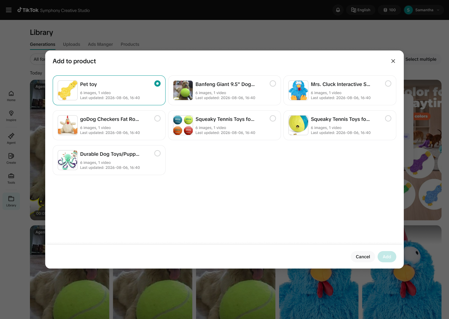Store workflow, screen three